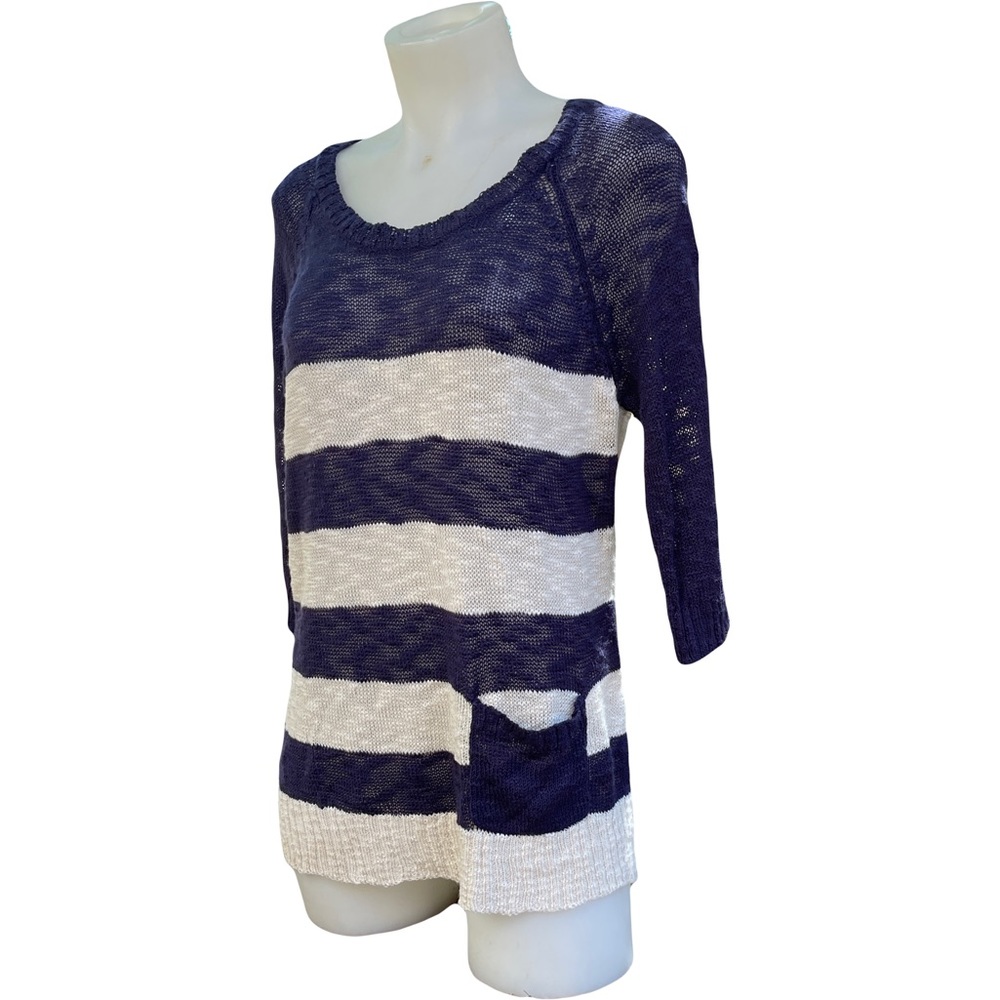 NWT Olive & Oak Light Weight Striped Sweater M